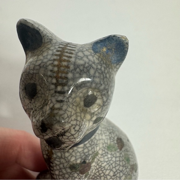 Vintage patchwork Scottie dog and cat salt and pepper Shaker Set. - Picture 6 of 9